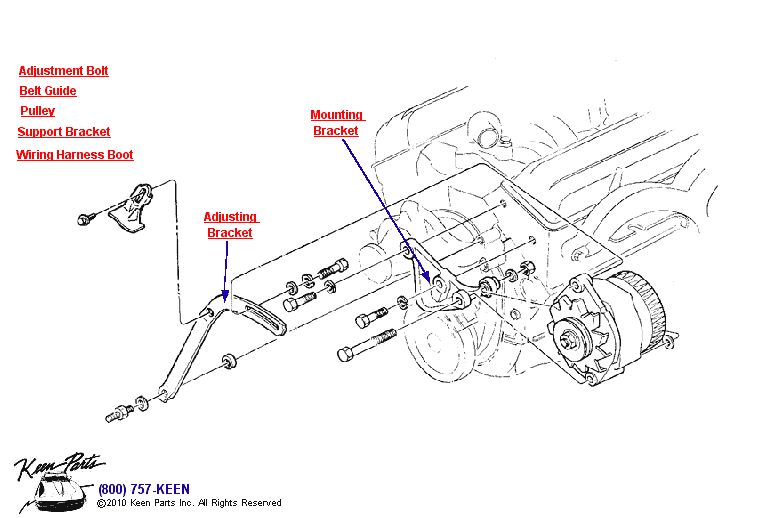 Small Block Alternator Diagram for a C3 Corvette