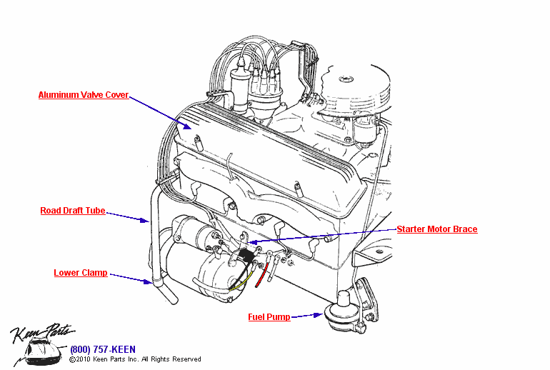 Engine &amp; Draft Tube Diagram for a C2 Corvette