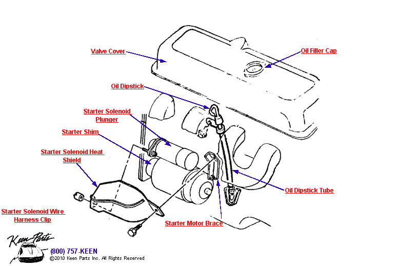 Engine Diagram for a 1973 Corvette