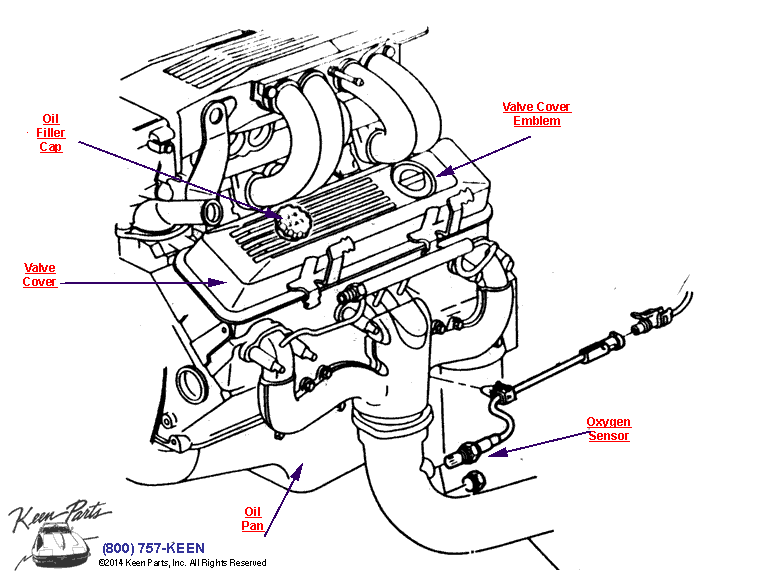 Oil Pan and Engine Diagram for a 1990 Corvette