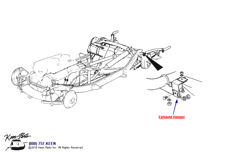Rear Hanger Diagram for a 1997 Corvette