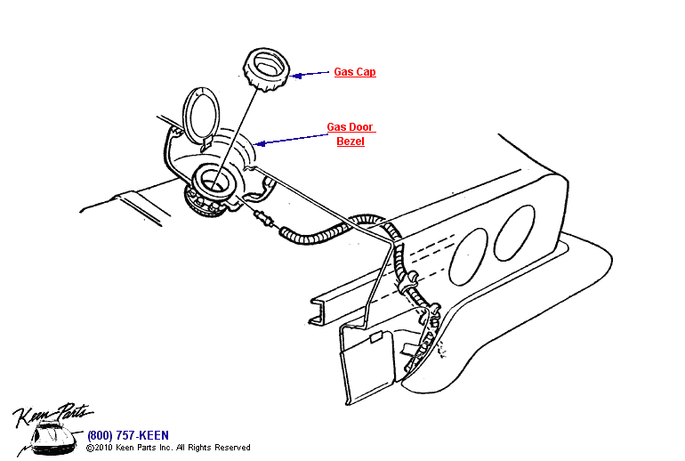 Gas Door Diagram for a C3 Corvette