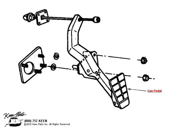 Gas Pedal Diagram for a 1997 Corvette
