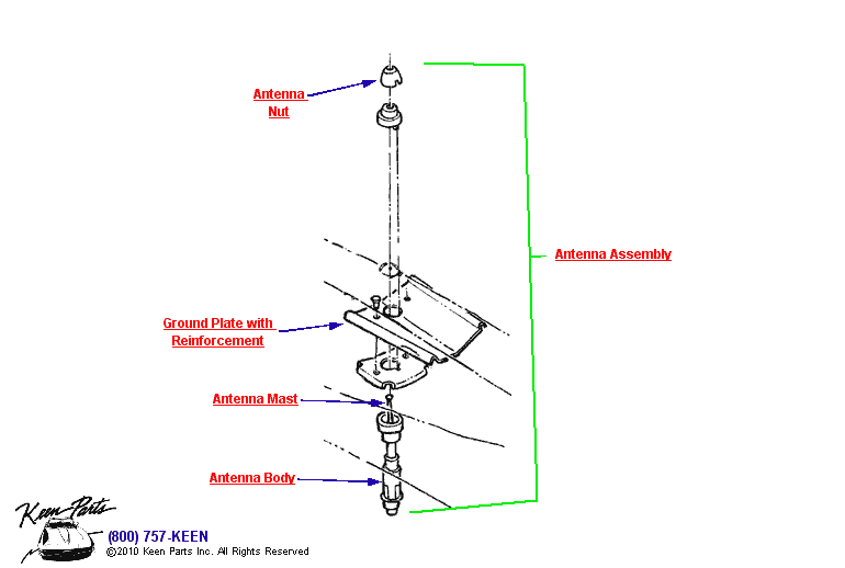 Antenna Diagram for a 1964 Corvette
