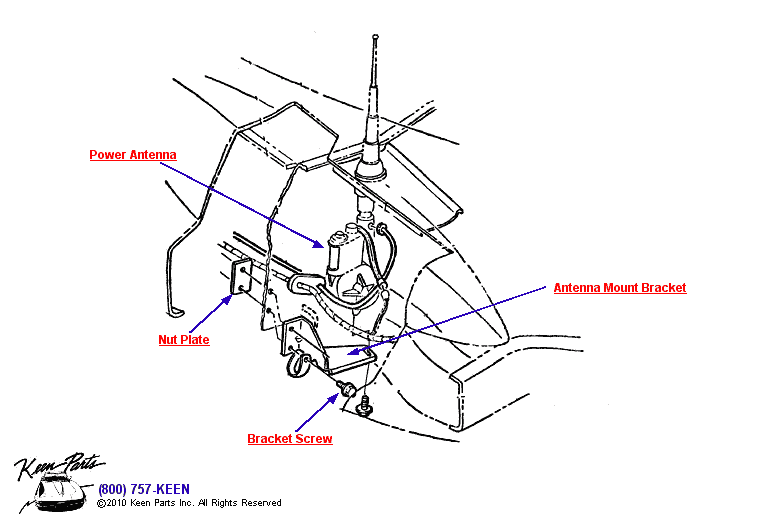 Antenna Diagram for a 1998 Corvette