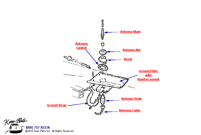 Antenna Diagram for a 1997 Corvette