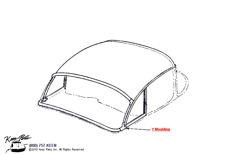Hard Top Diagram for a 2021 Corvette