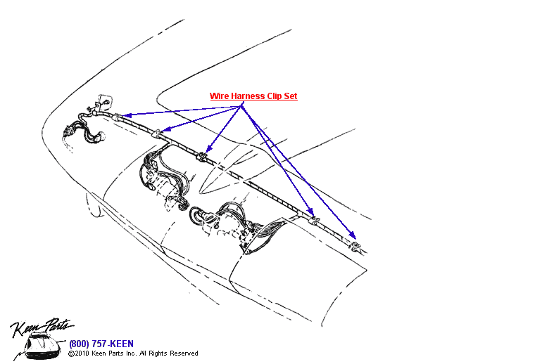 Headlight Wiring Diagram for a 1965 Corvette