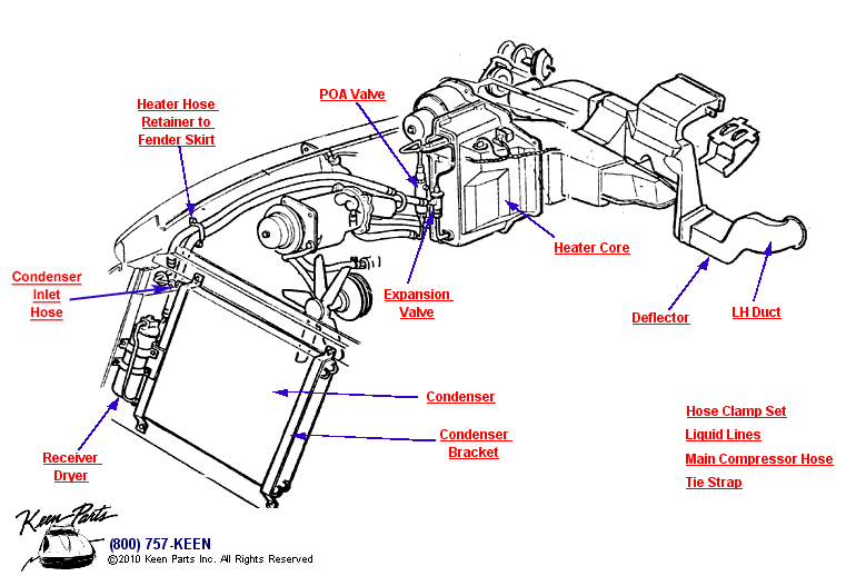 AC System Diagram for a 1972 Corvette