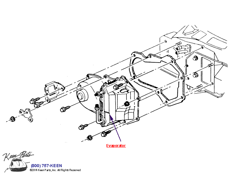 Air Conditioning System Diagram for a 1988 Corvette