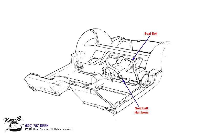 Seat Belts Diagram for a C3 Corvette
