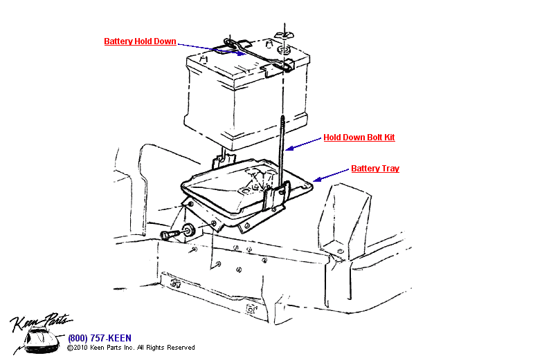 Battery - with AC Diagram for a 2020 Corvette