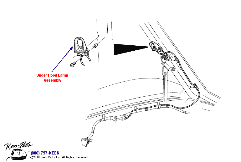 Under Hood Light Diagram for a C3 Corvette