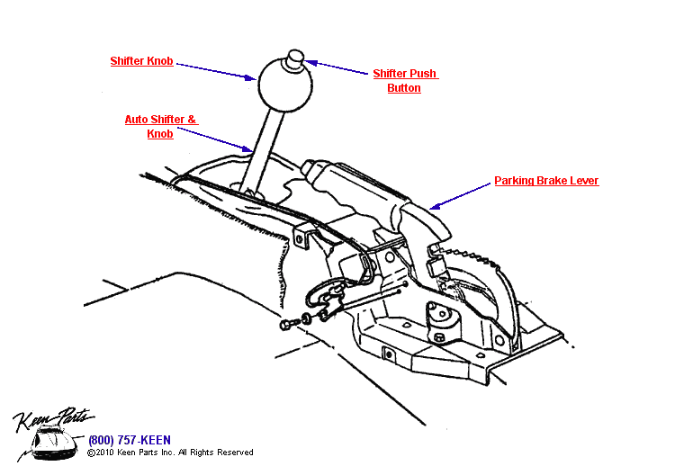 Shifter Diagram for a 2009 Corvette