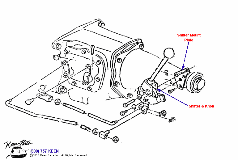 Shifter &amp; Rods Diagram for a 2021 Corvette