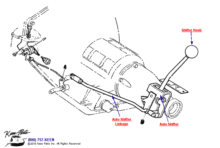 Automatic Transmission Diagram for a 1956 Corvette