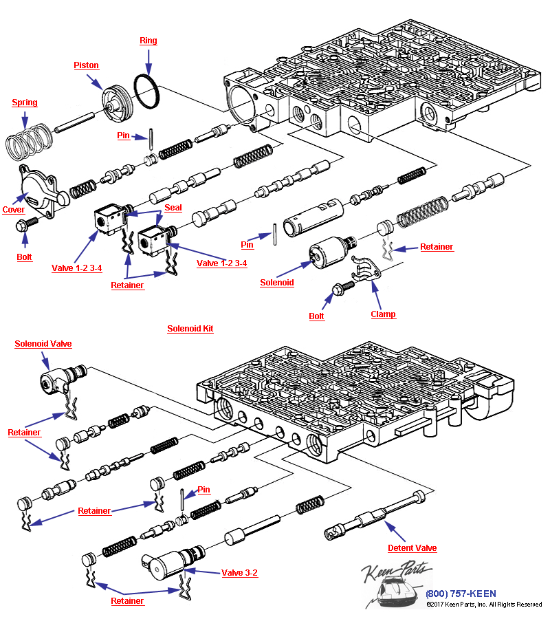 Automatic Transmission- Part 3 Diagram for a 2002 Corvette
