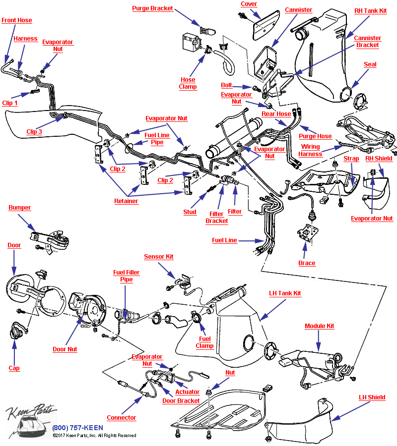 LS1 Fuel Supply System Diagram for a C5 Corvette