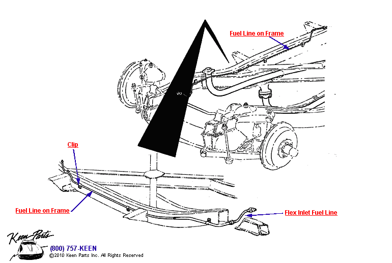 Fuel Line Diagram for a 1962 Corvette
