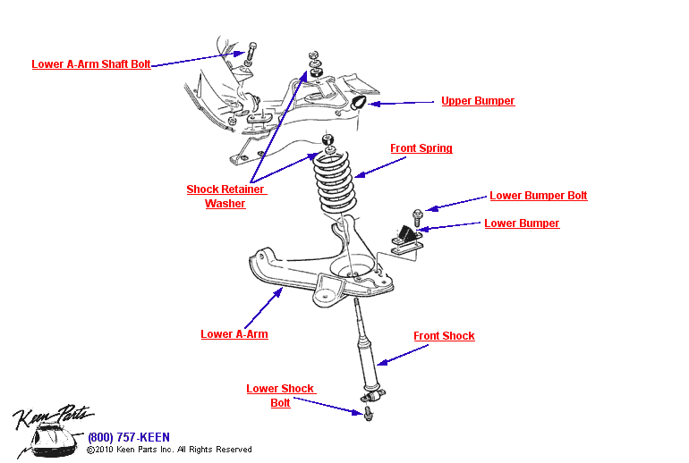 Keen Corvette Parts Diagrams