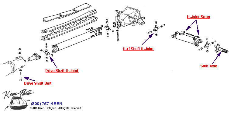 DriveShaft &amp; Half Shaft Diagram for a 1996 Corvette
