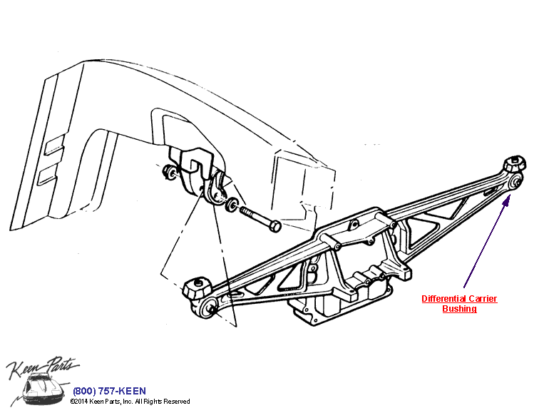 Differential Carrier Diagram for a 1987 Corvette