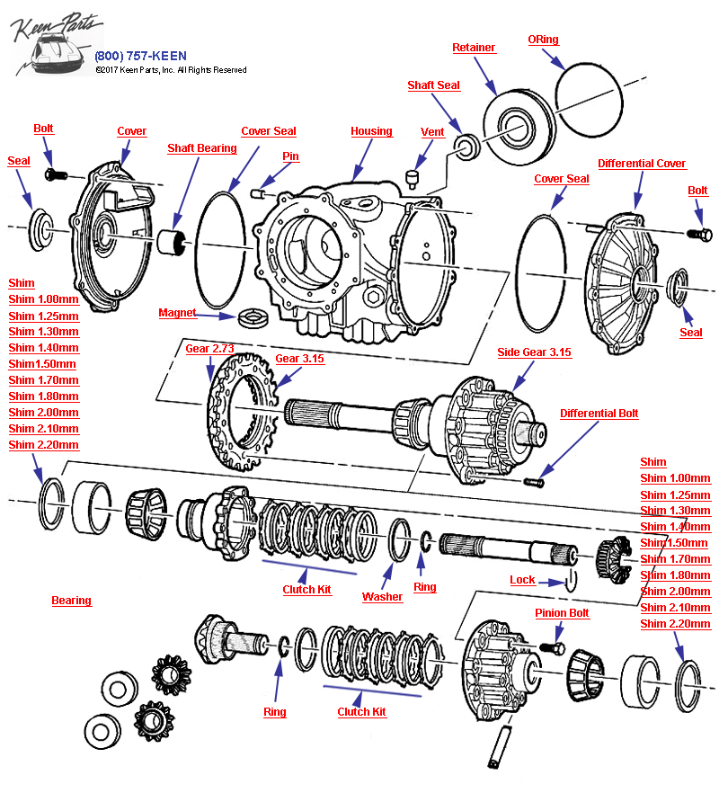 Differential Carrier / Part 2 Diagram for a 1997 Corvette