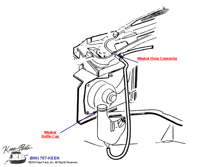 Washer System Diagram for a 1990 Corvette