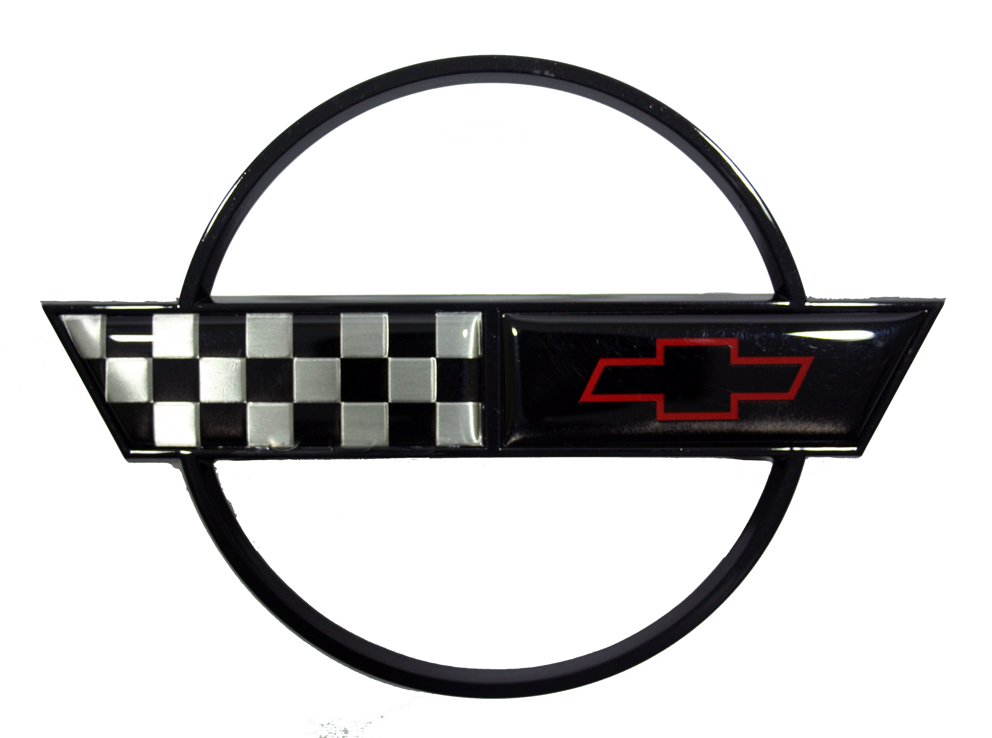 1991-1996 Corvette Gas Door Emblem (Black)