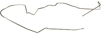 Corvette Fuel Line - Front to Rear (Stainless Steel)