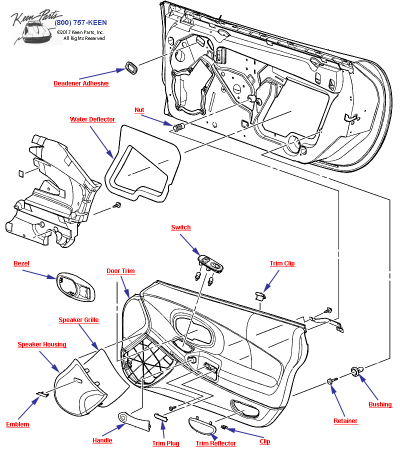 Keen Corvette Parts Diagrams