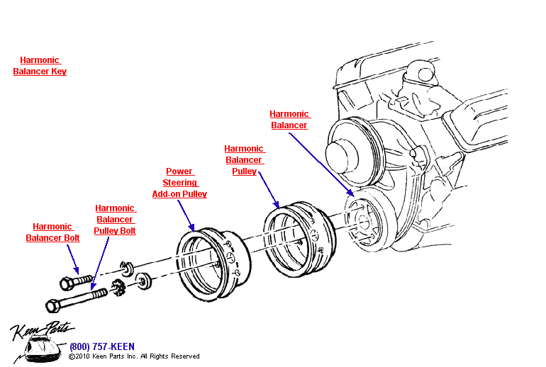 Keen Corvette Parts Diagrams