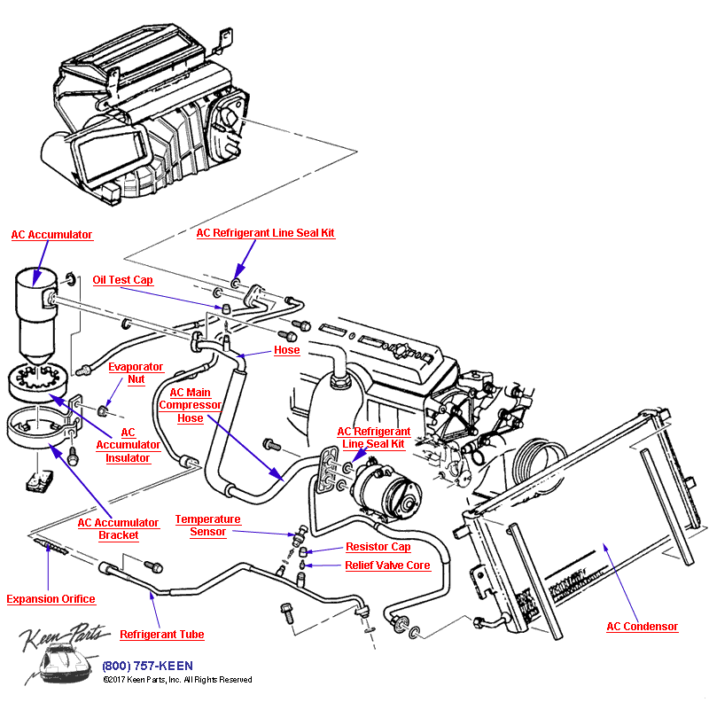  Diagram for a 1954 Corvette