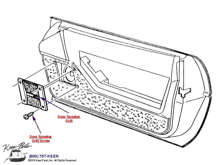Front Speakers Diagram for All Corvette Years
