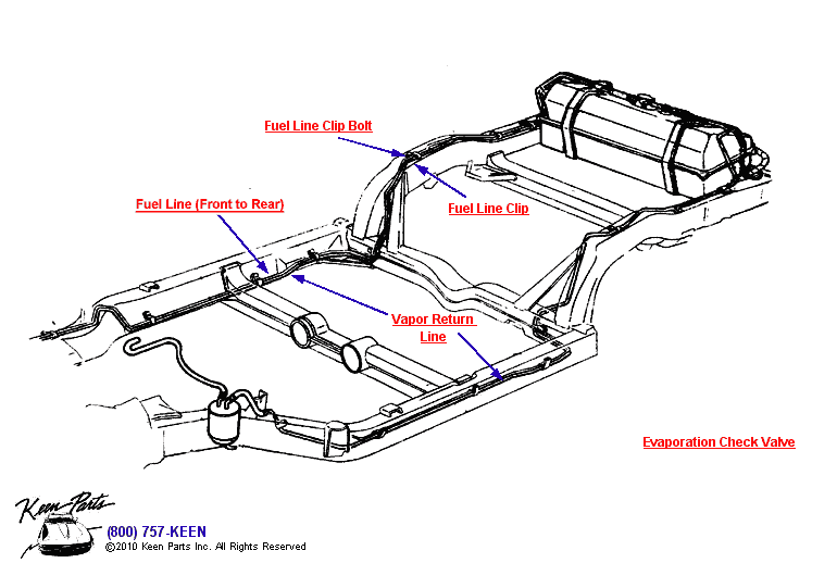 Fuel &amp; Vapor Return Lines Diagram for All Corvette Years