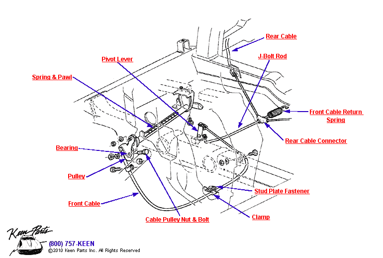 Keen Corvette Parts Diagrams