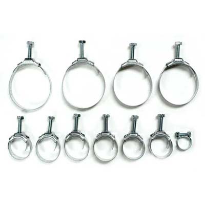 1969 Corvette Cooling System Hose Clamp Kit (11 Pcs) 300/350HP without AC