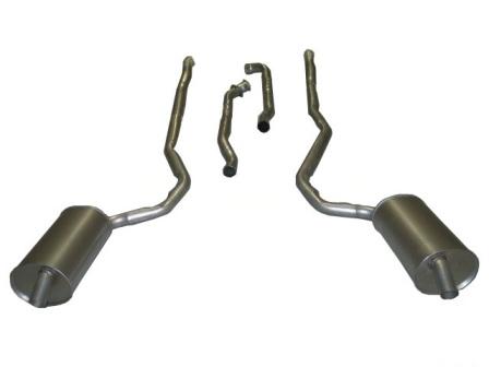 1973 Corvette Exhaust Kit - 2.5 inch with Welded Mufflers
