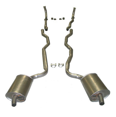 1963 Corvette Exhaust Kit with Welded Mufflers - 2.5 inch