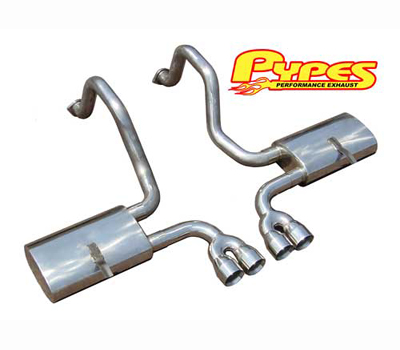 1997-2004 Corvette Pypes Exhaust System with Race Pro Mufflers & Quad Tips