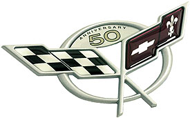 2003 Corvette Nose Emblem - 50th Anniversary