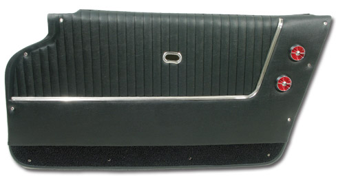 1963-1964 Corvette Coupe Deluxe Door Panel - Pair  with Metal Supports