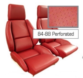1984-1988 Corvette Leather-Like Mounted Standard Seats  Perforated