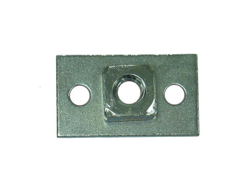 1953-1962 Corvette Underbody Seat Hold-Down Plate Front and Rear Rear with Weld Nut Plate Rivet