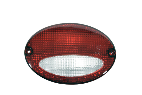 Corvette LH Euro Tail Light (Red with Clear)
