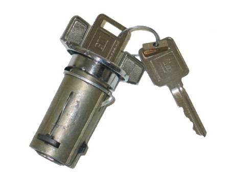 1969-1978 Corvette Ignition Cylinder with Keys (Correct)