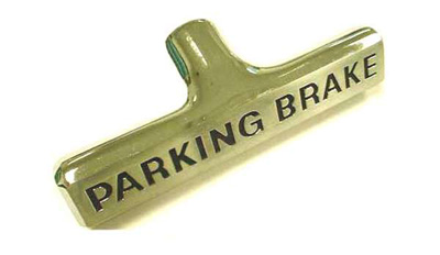 1964-1966 Corvette Parking Brake Handle with Black Letters