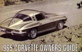 1965 Corvette 1965 Owner's Manual