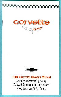 1980 Corvette 1980 Owner's Manual