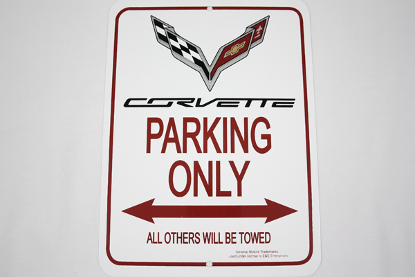 2014-2017 Corvette PARKING SIGN C7 14-17